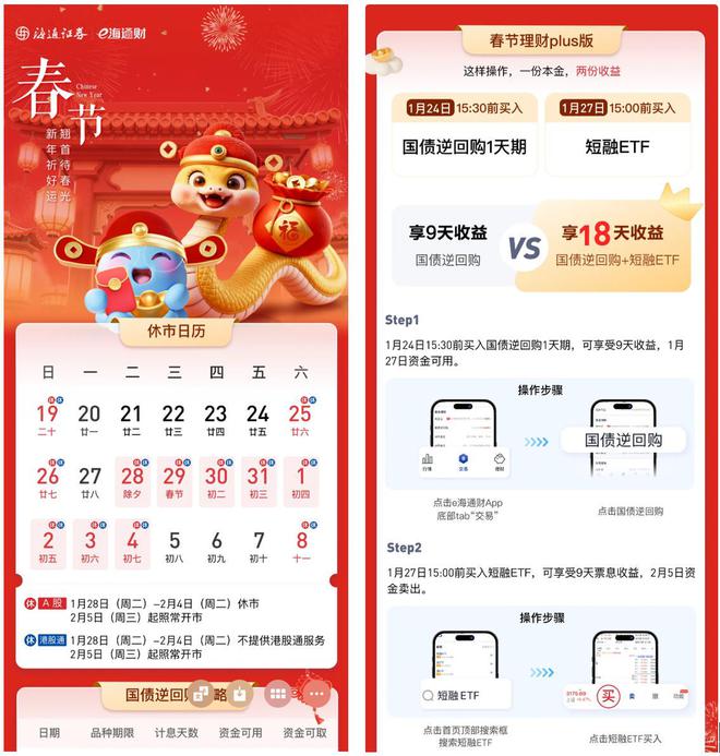 中欧体育·(中国)官方网站春节了不让闲钱睡大觉券商出招客户闲钱理财谁家更有妙招？(图3)